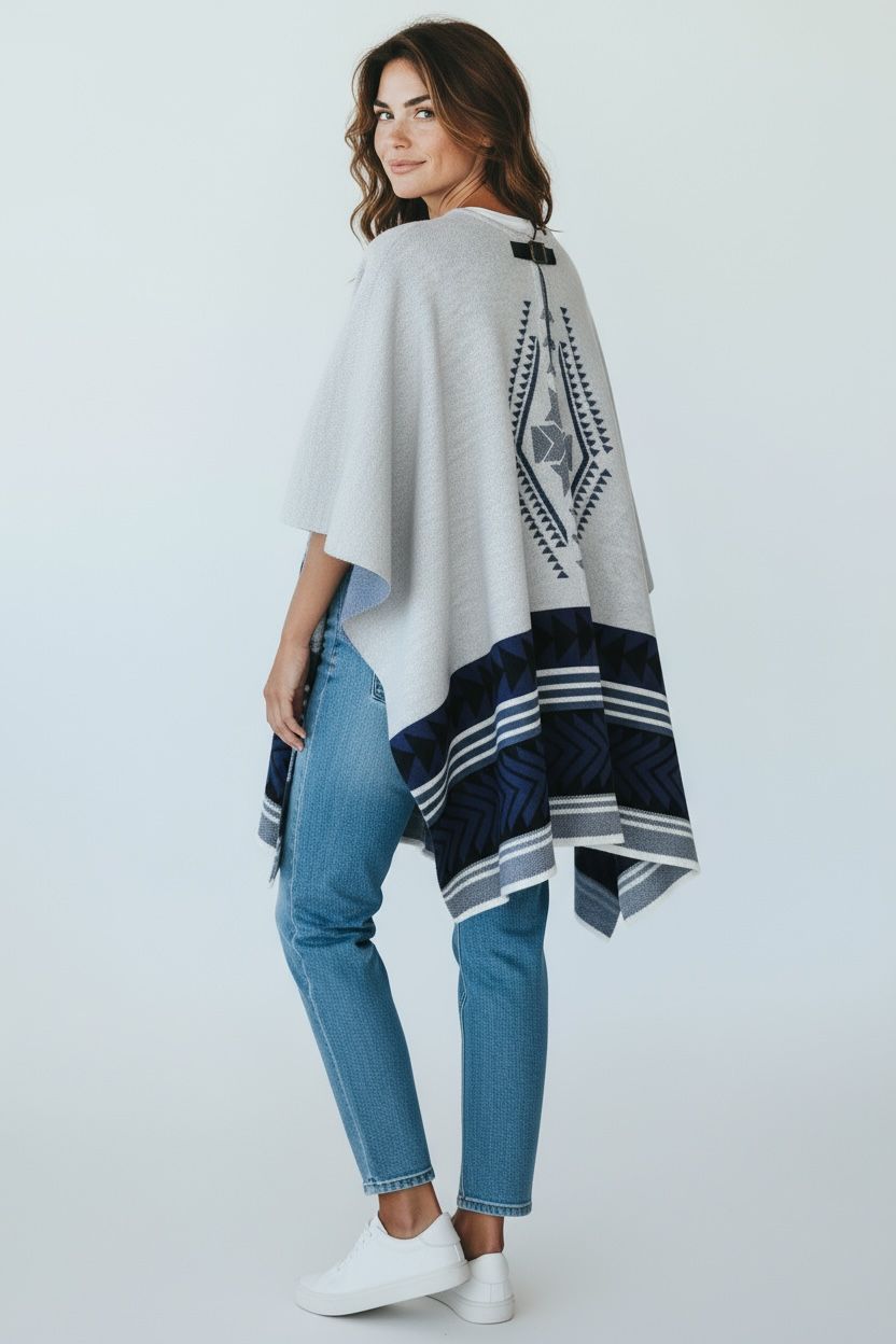 Silver Andes Poncho