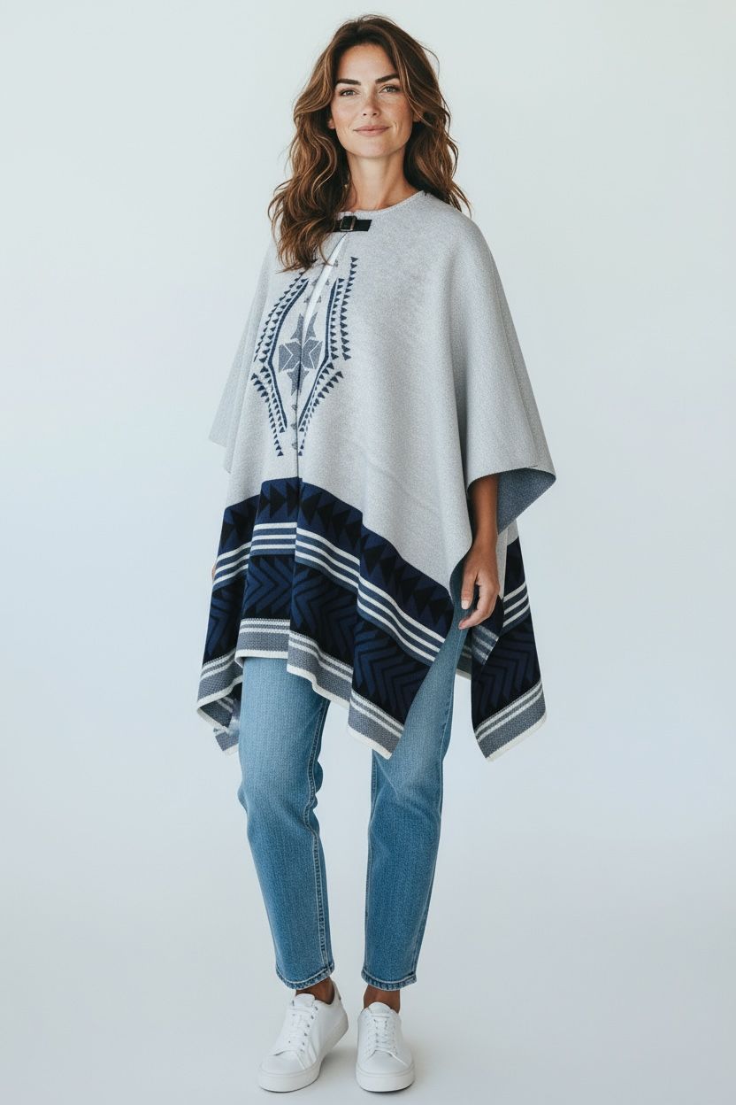 Silver Andes Poncho