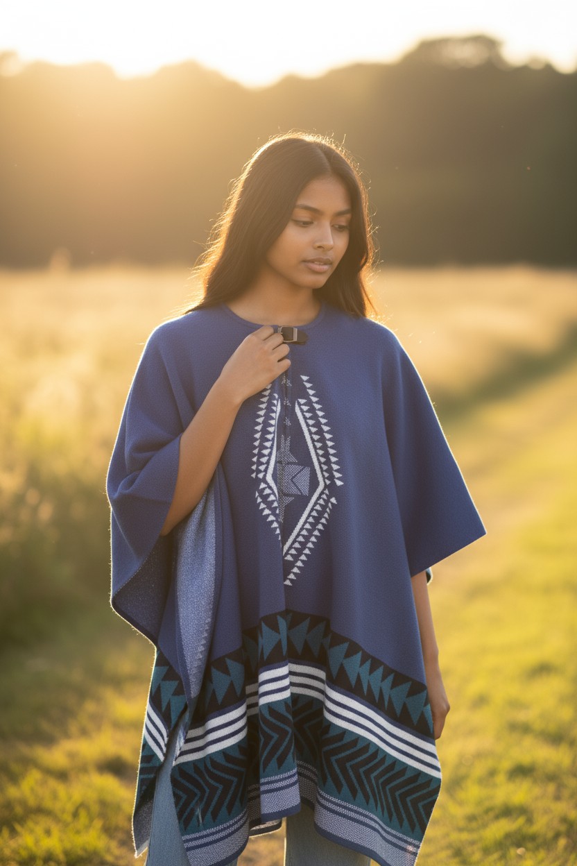 Blue Galapagos Poncho