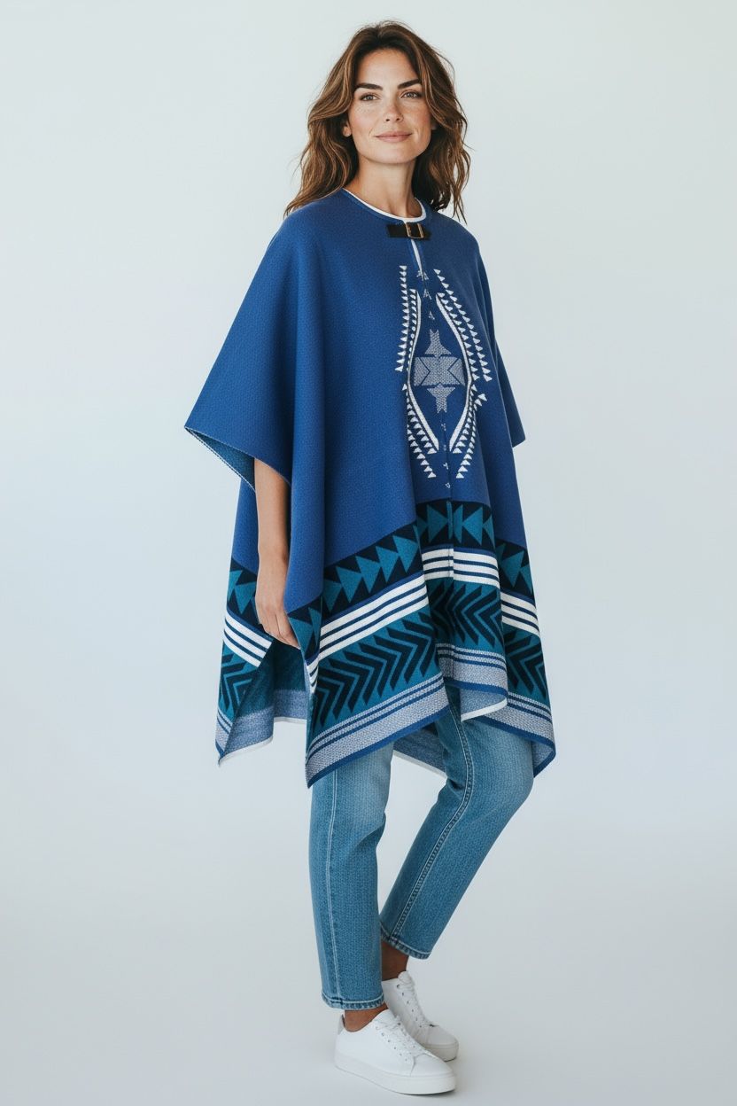 Blue Galapagos Poncho