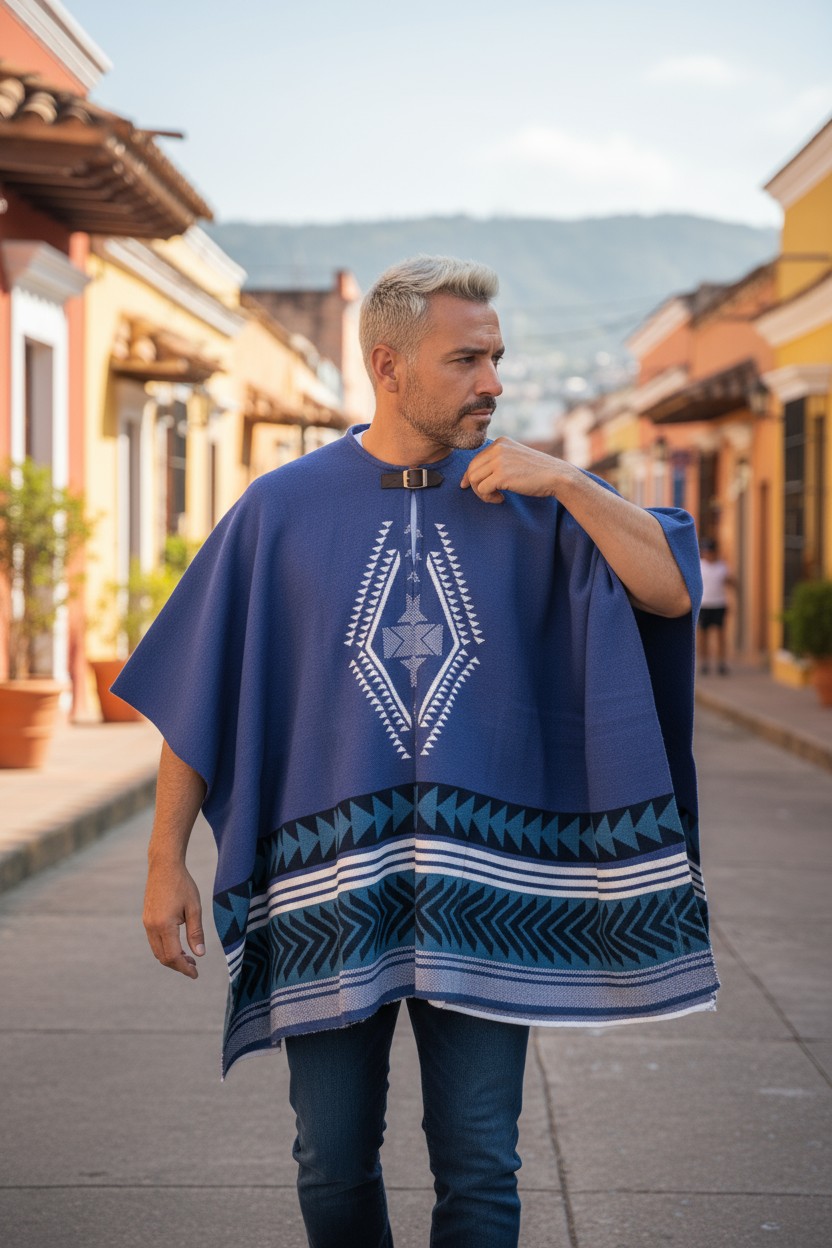 Blue Galapagos Poncho