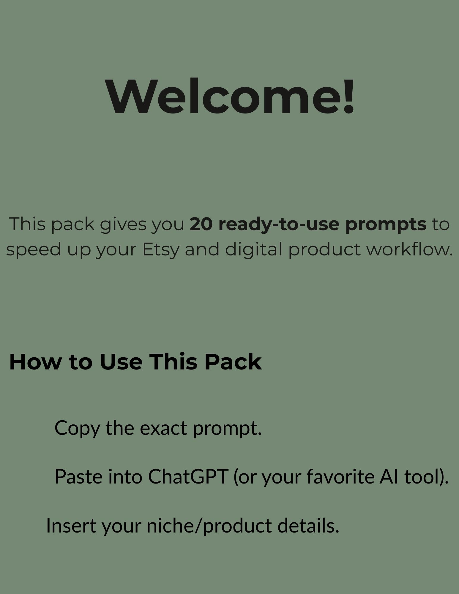 AI Prompt Starter Pack — Write Better Listings in Minutes