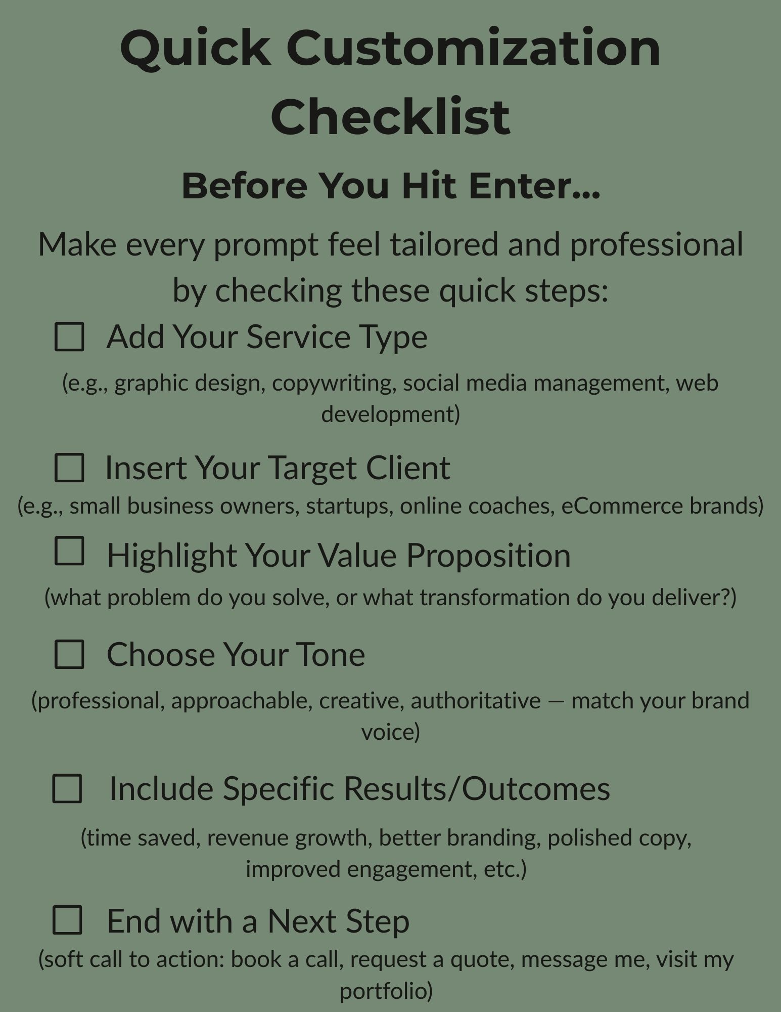 AI Prompt Starter Pack – Freelancers & Service Providers