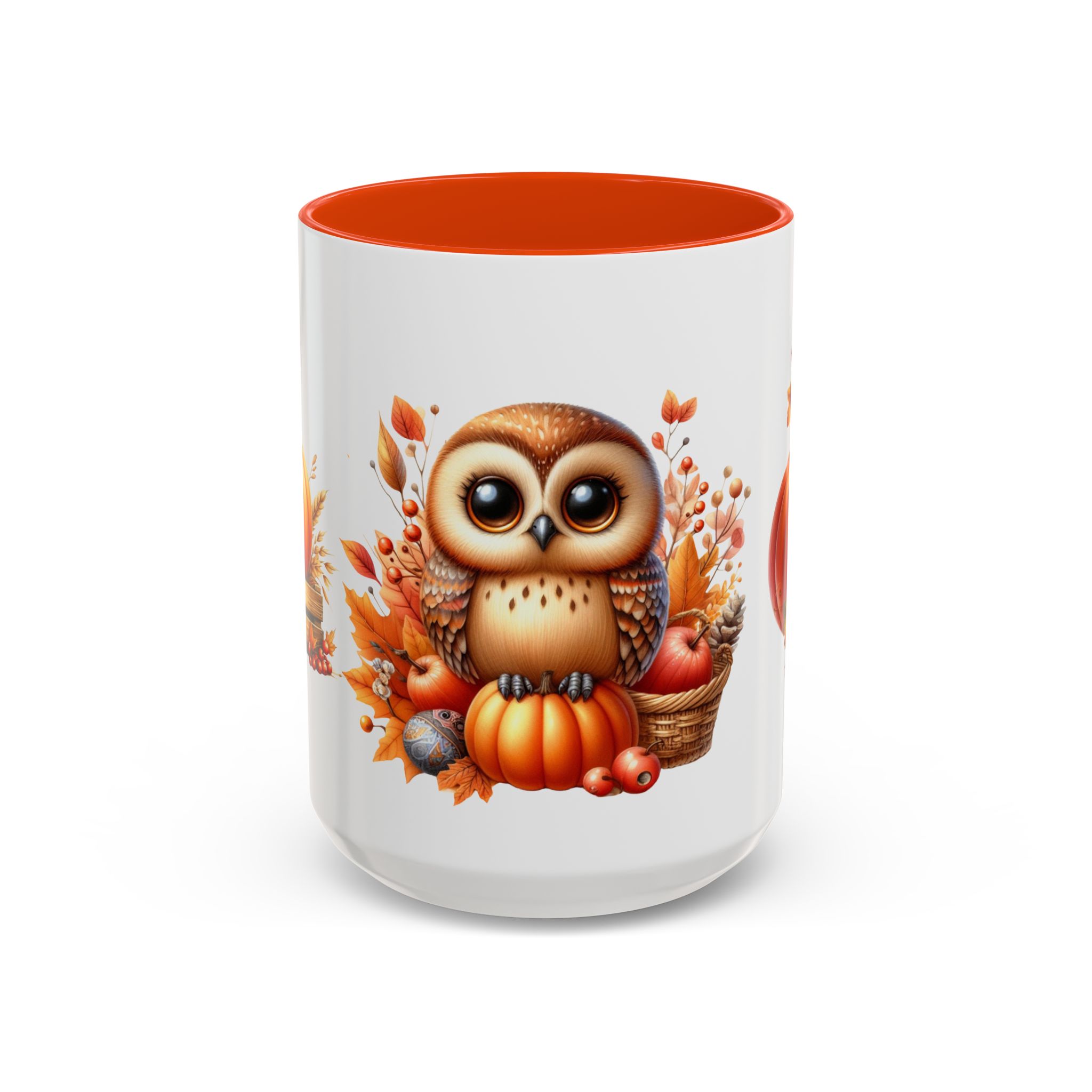 Autumn Owl Pumpkin Patch Ceramic Mug