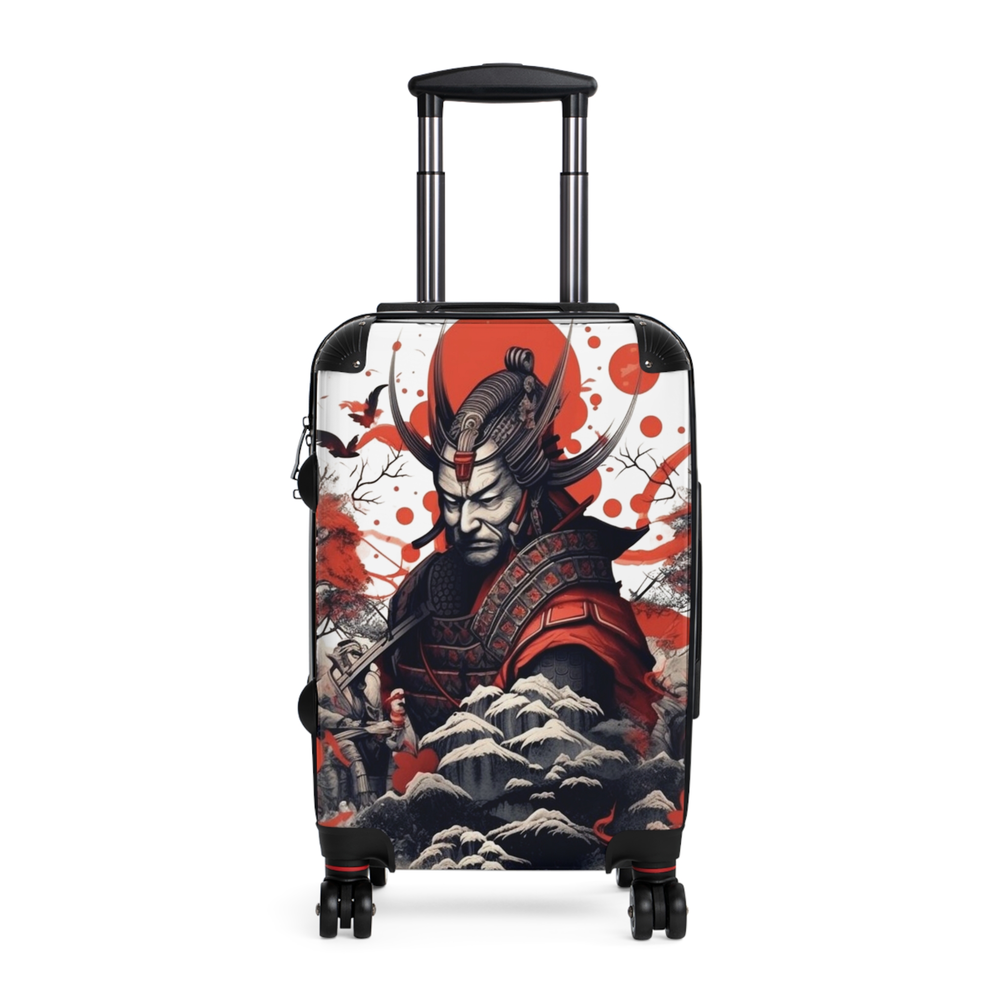 Samurai Warrior Printed Travel Suitcase