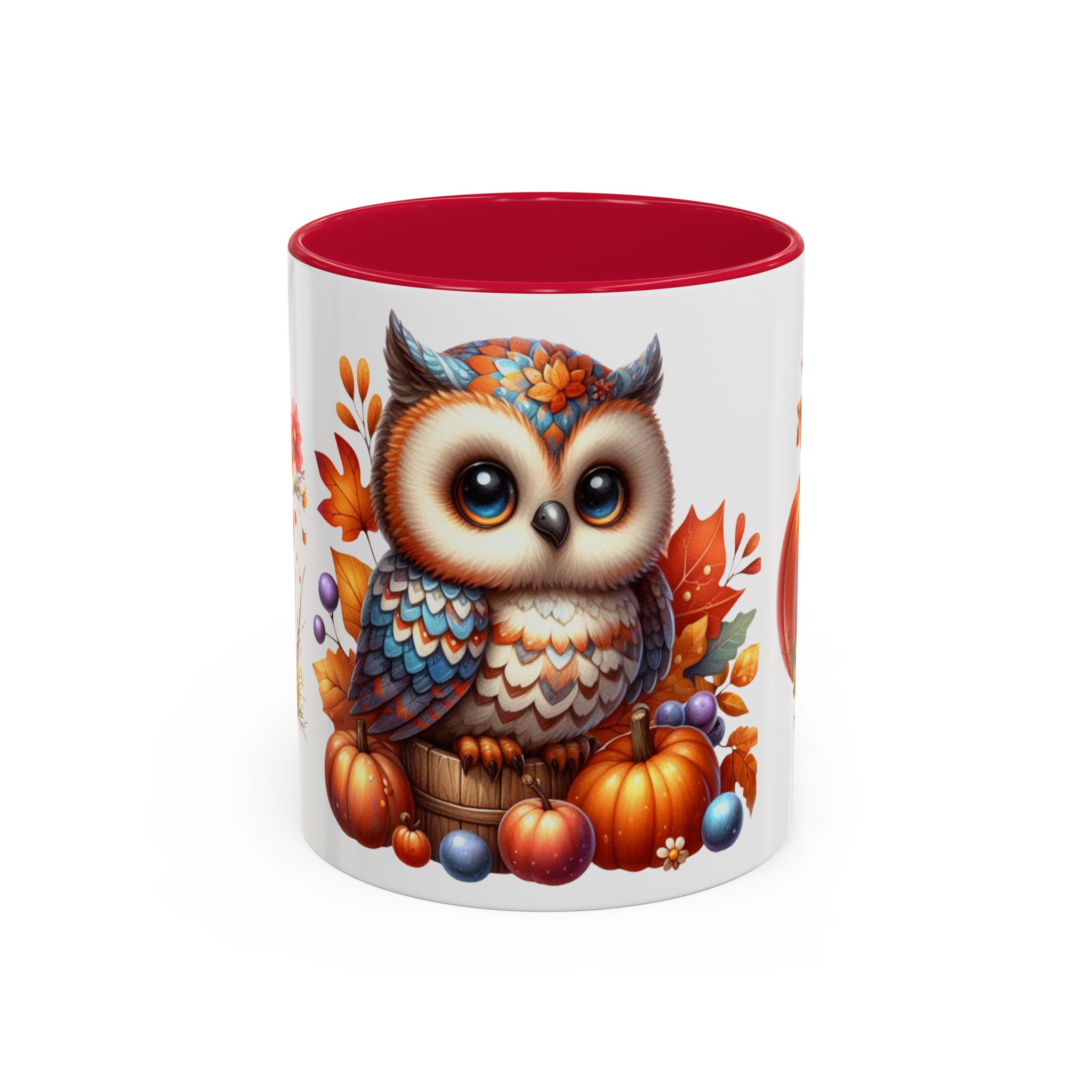 Autumn Owl Pumpkin Patch Ceramic Mug