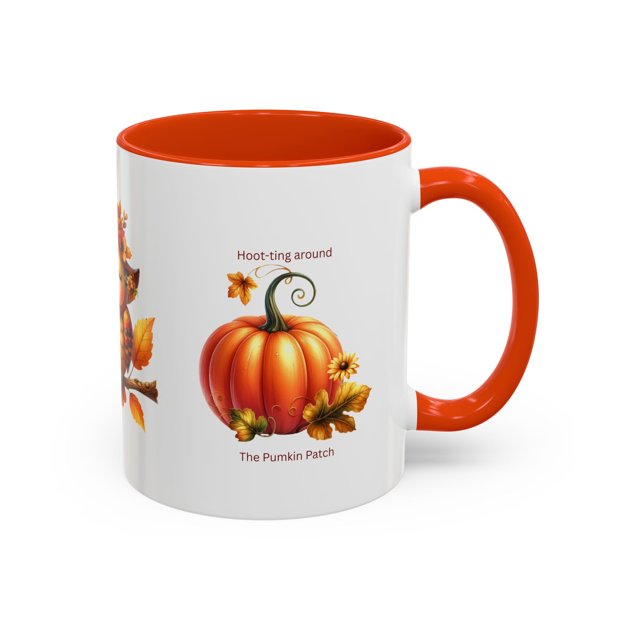 Autumn Owl Pumpkin Patch Coffee Mug