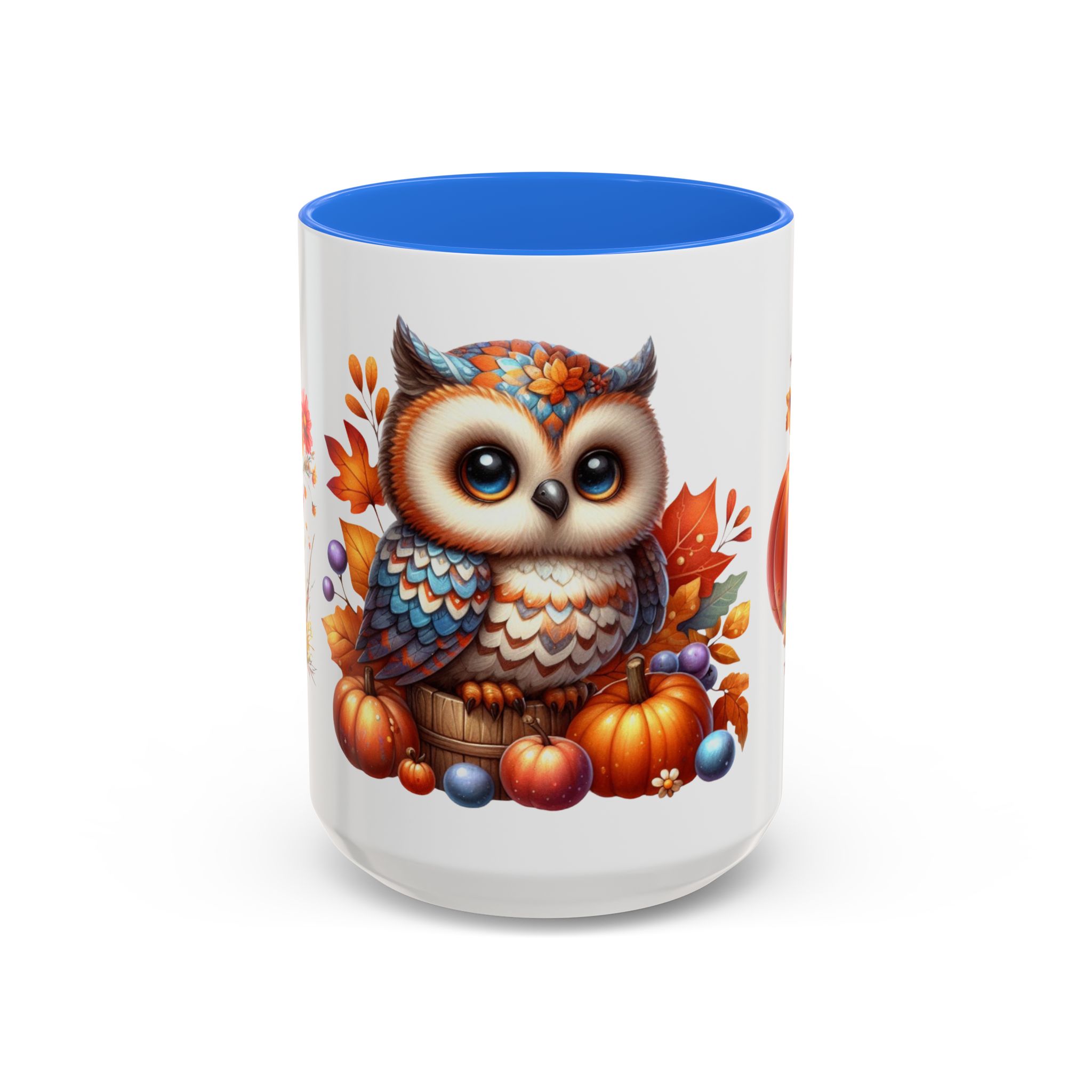 Autumn Owl Pumpkin Patch Ceramic Mug