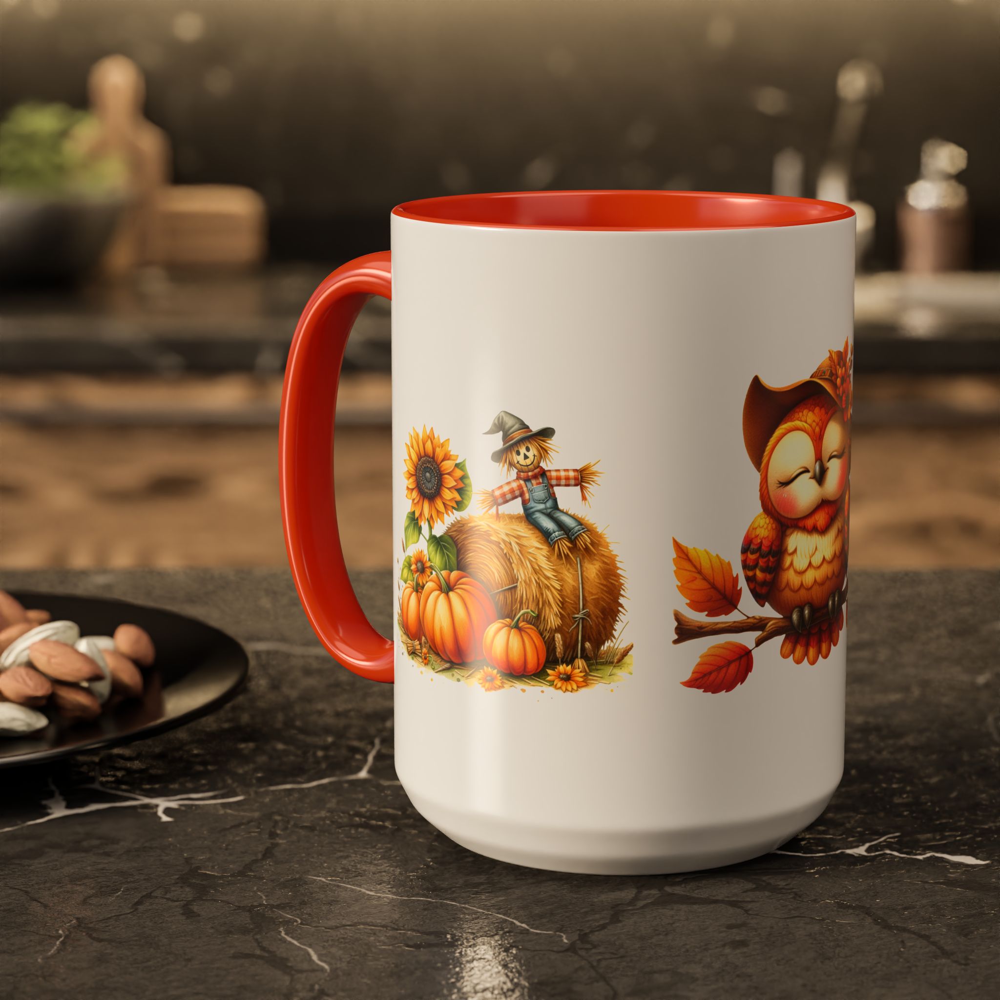 Autumn Owl Pumpkin Patch Coffee Mug