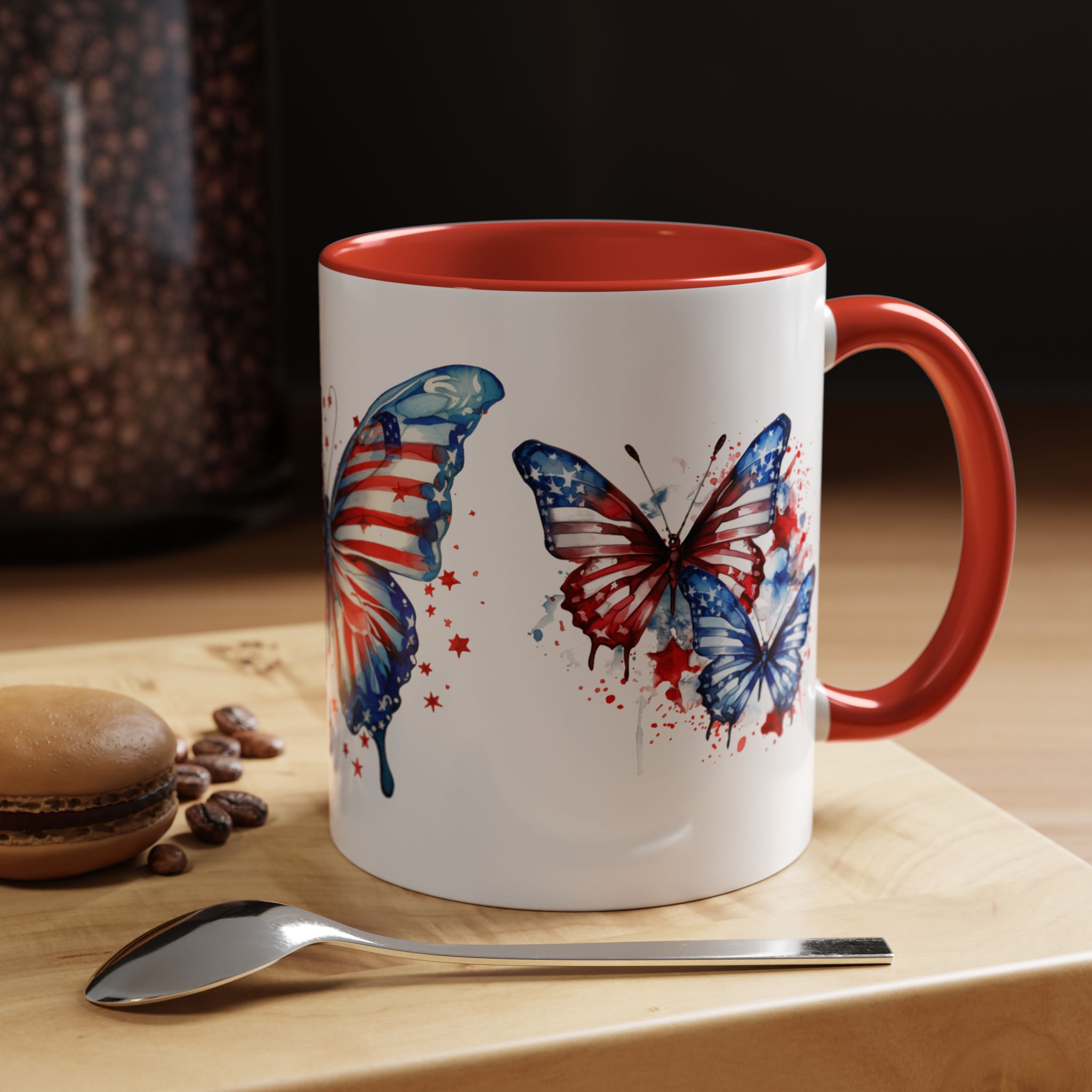 Patriotic Butterfly Mug