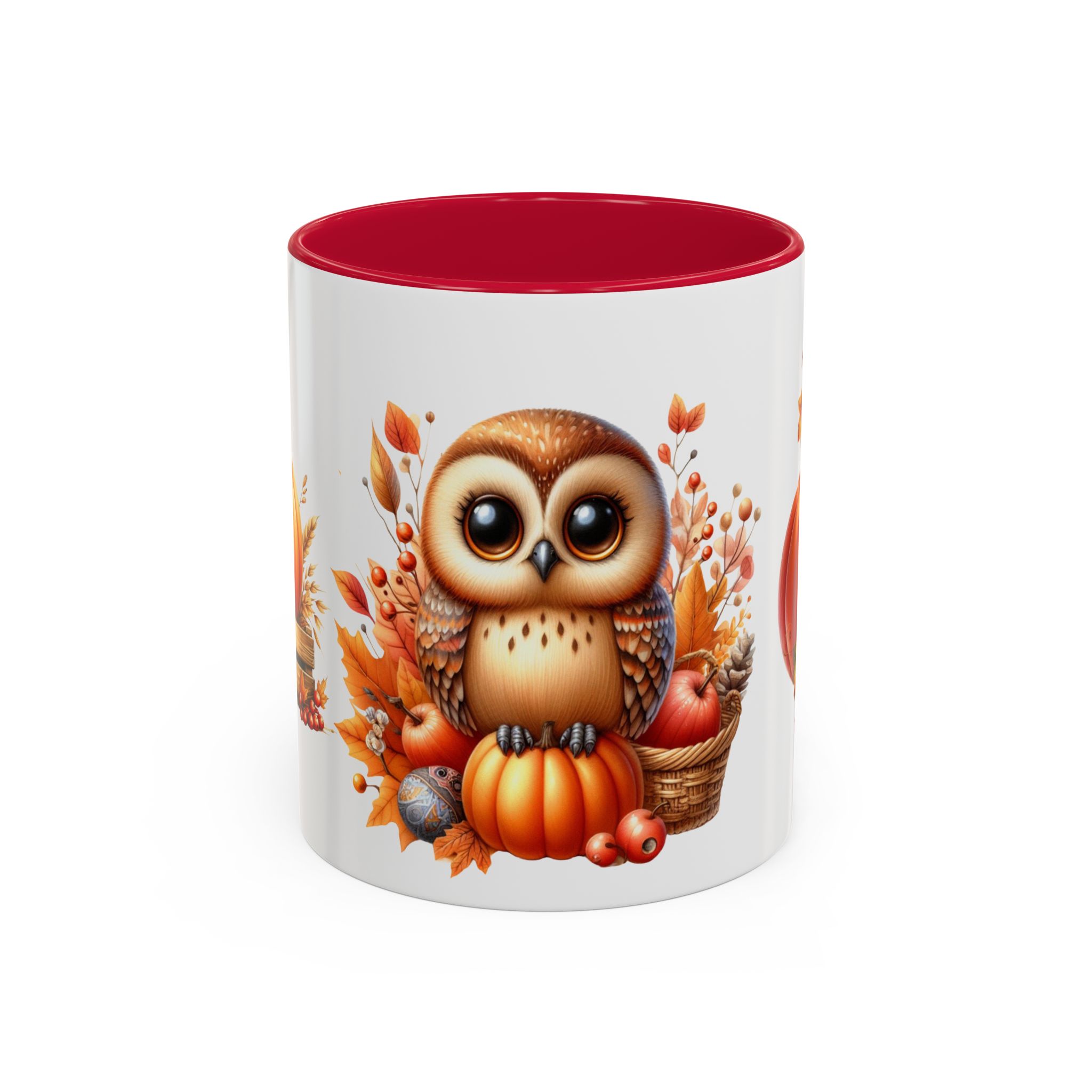Autumn Owl Pumpkin Patch Ceramic Mug
