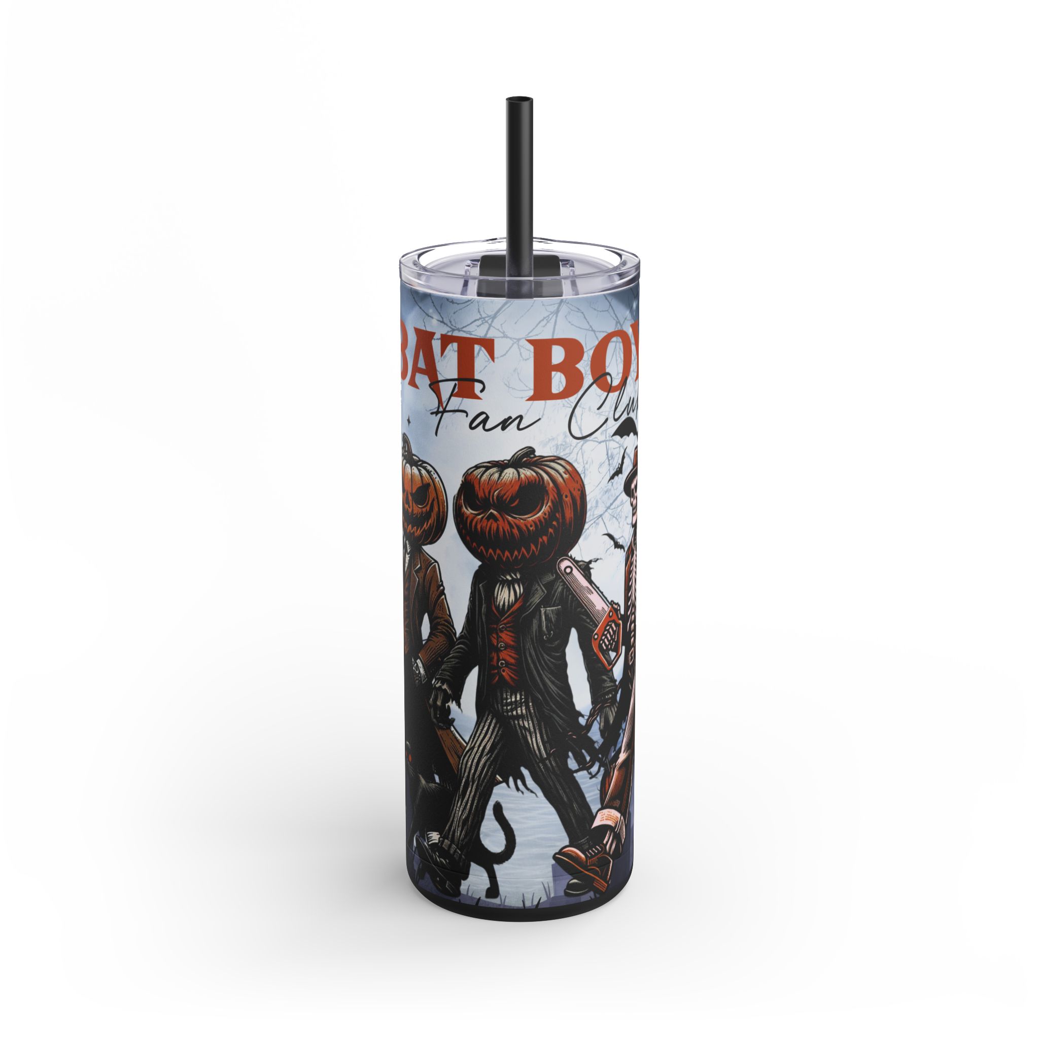 Halloween Novelty Creepy Bat Boy Club Pumpkin-Head Tumbler