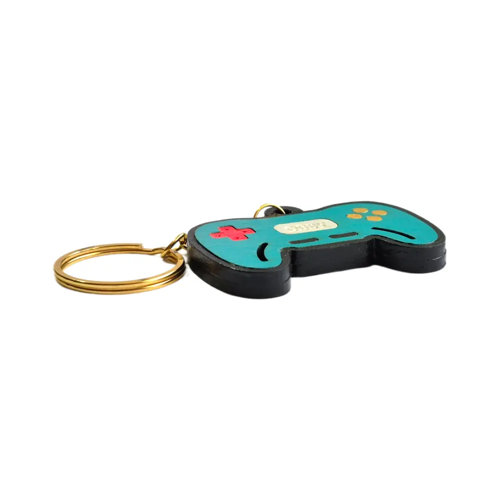 Llavero Control Gamer turquesa