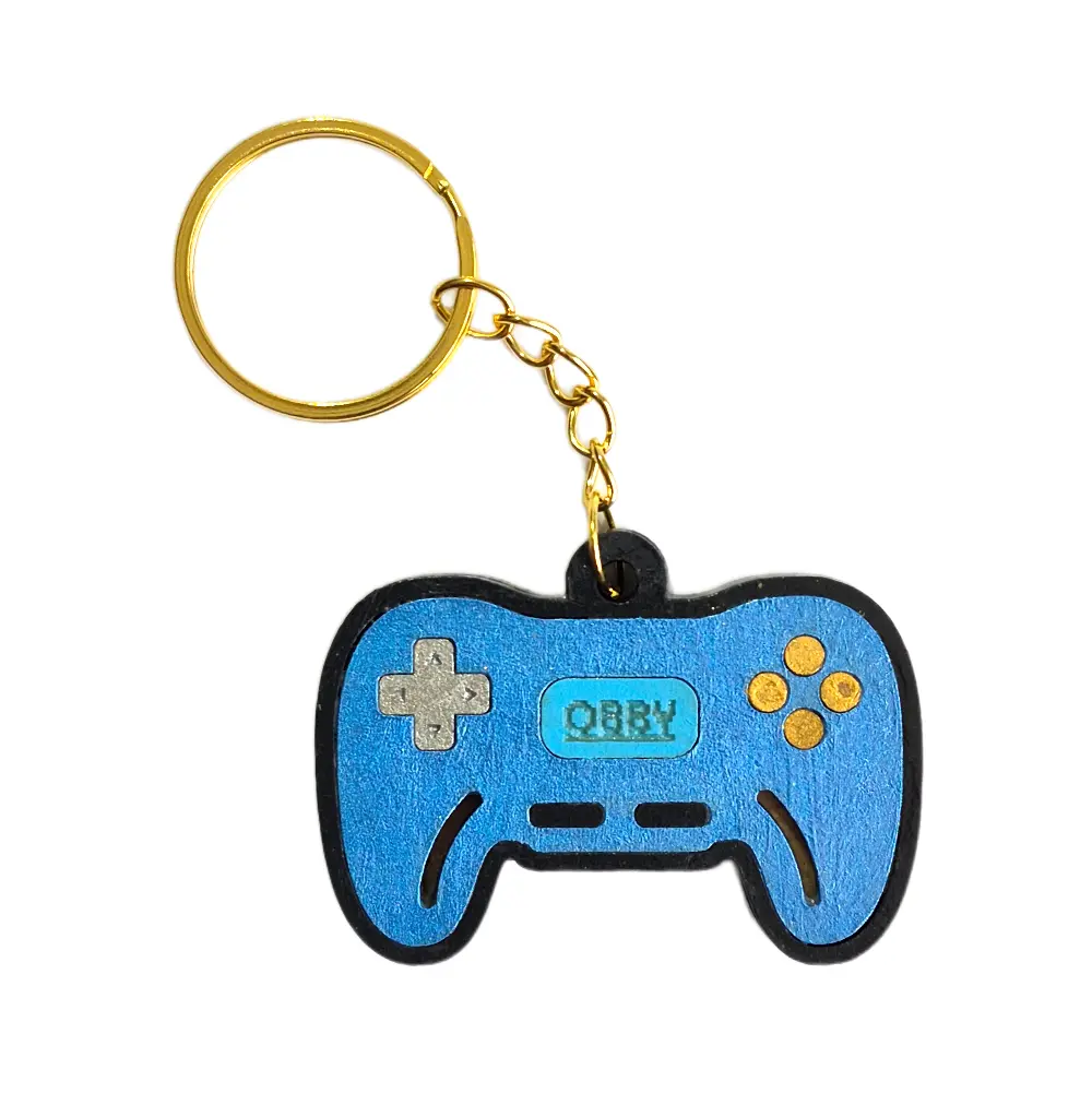 Llavero gamer control azul