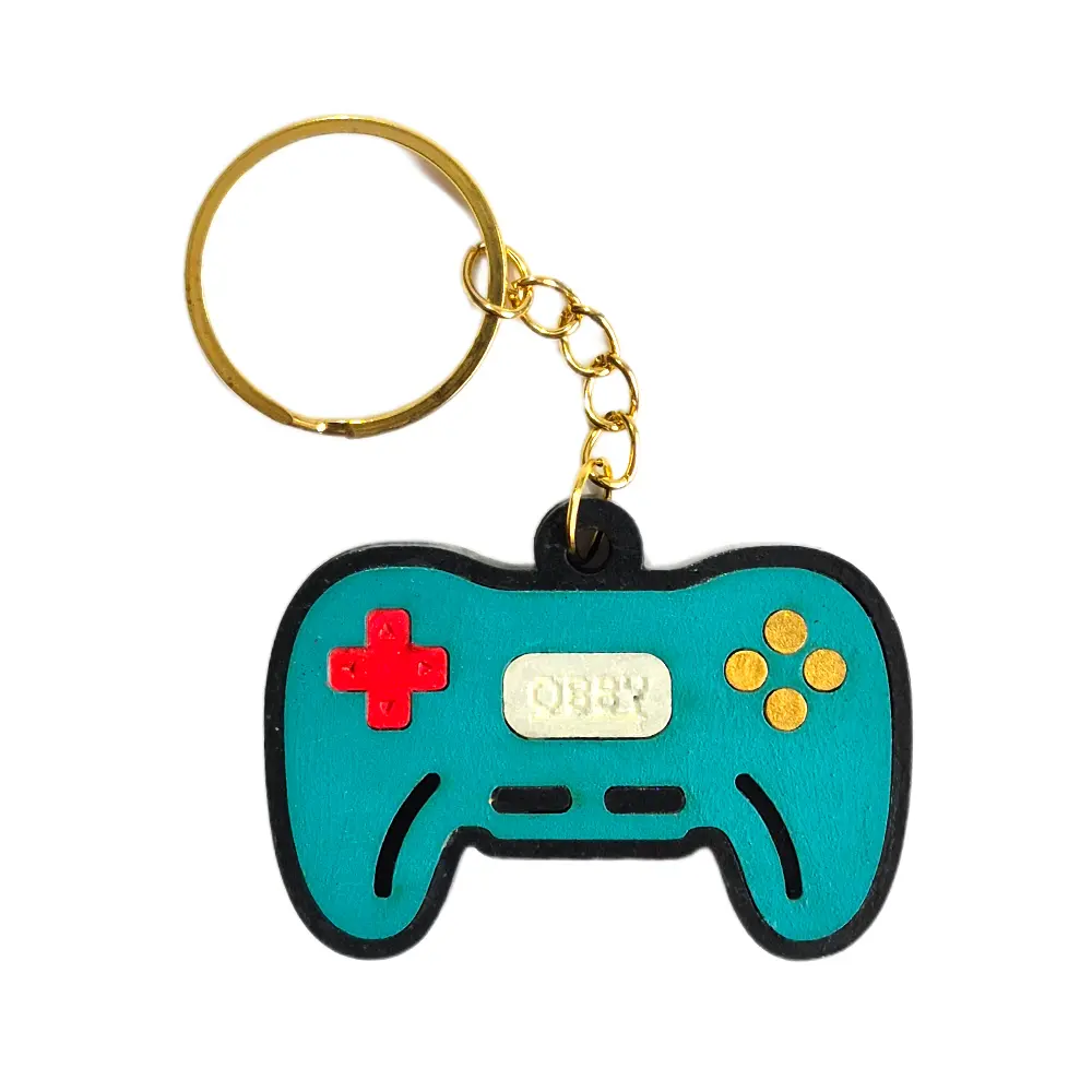 Llavero Control Gamer turquesa