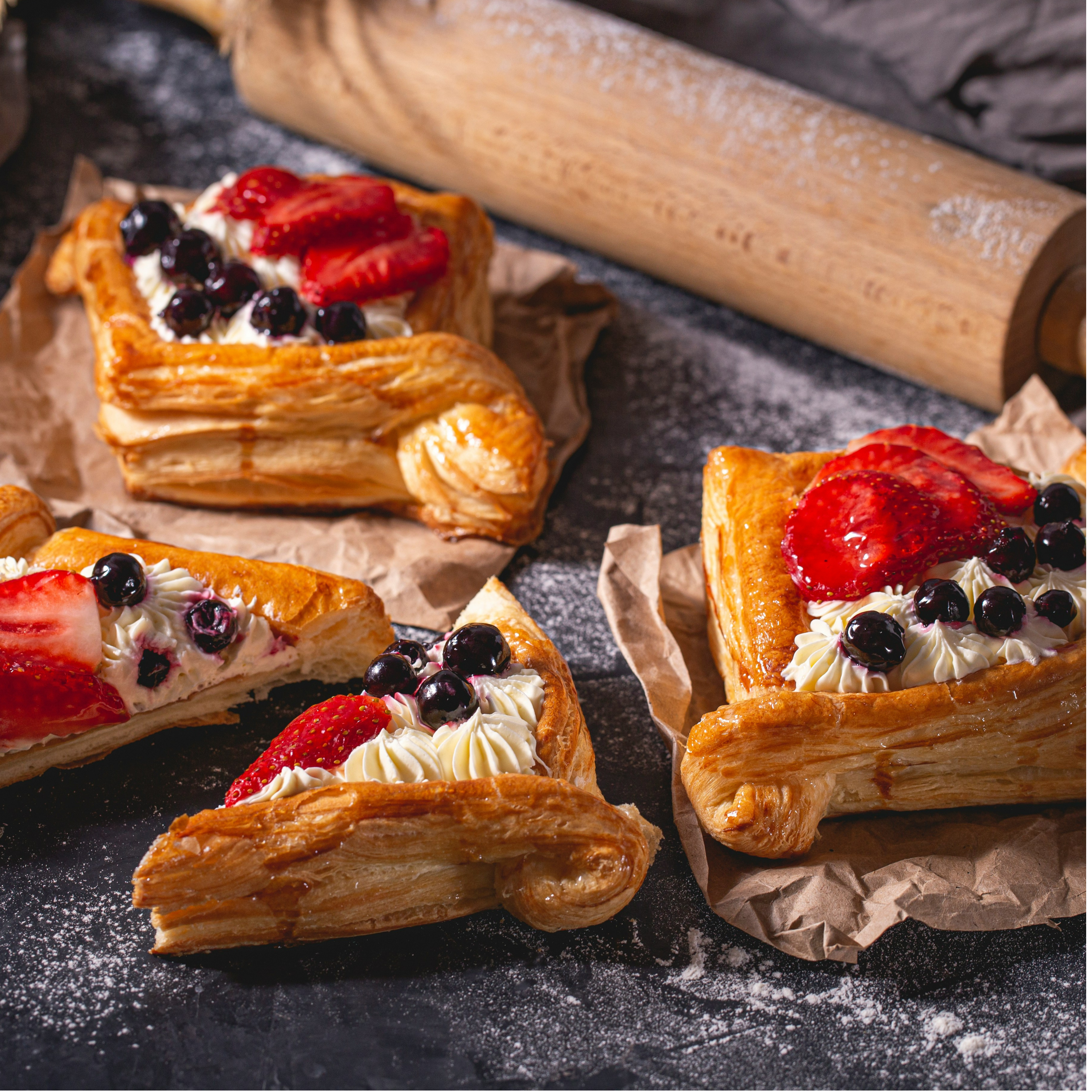 Blueberry Pastry Turnovers - Quick & Easy Recipe