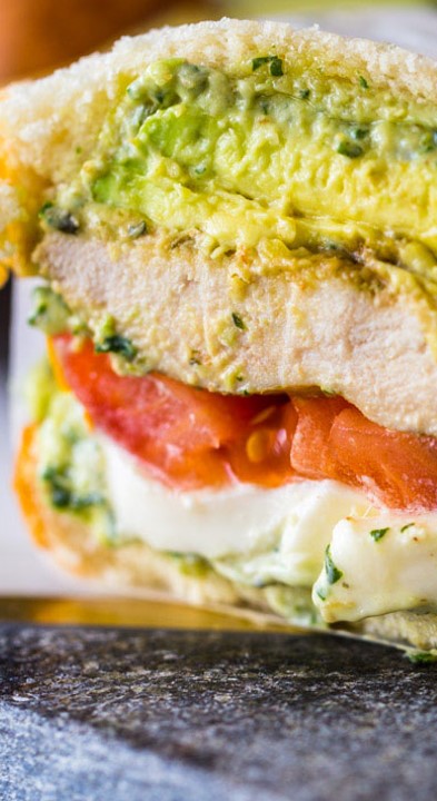 Grilled Chicken Pesto Sandwich - Quick & Easy Recipe