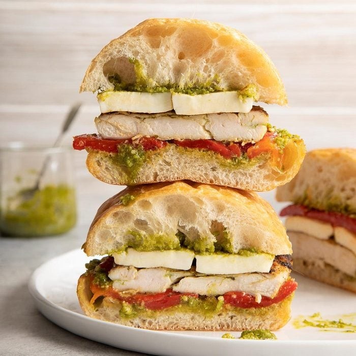 Grilled Chicken Pesto Sandwich - Quick & Easy Recipe