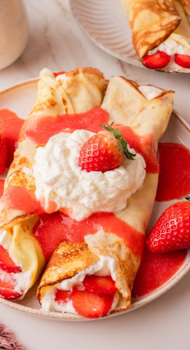 Strawberry Crepes - Quick & Easy Recipe