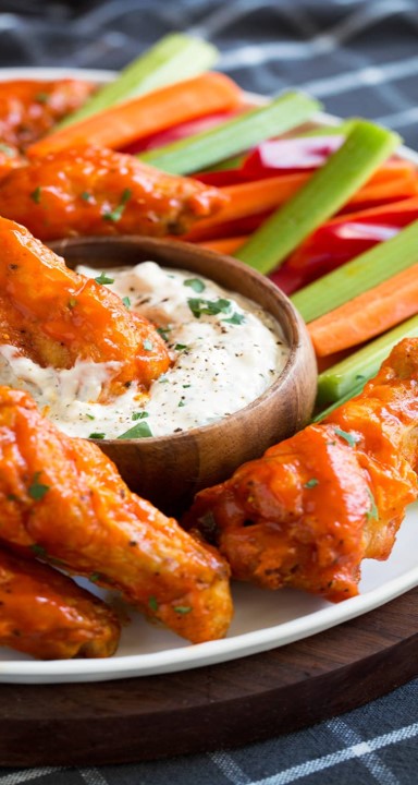 Spicy Chicken Wings with cheese - Quick & Easy Recipe