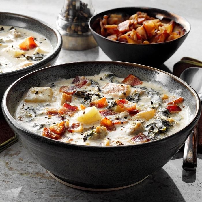 Potato, sausage & kale soup - Quick & Easy Recipe