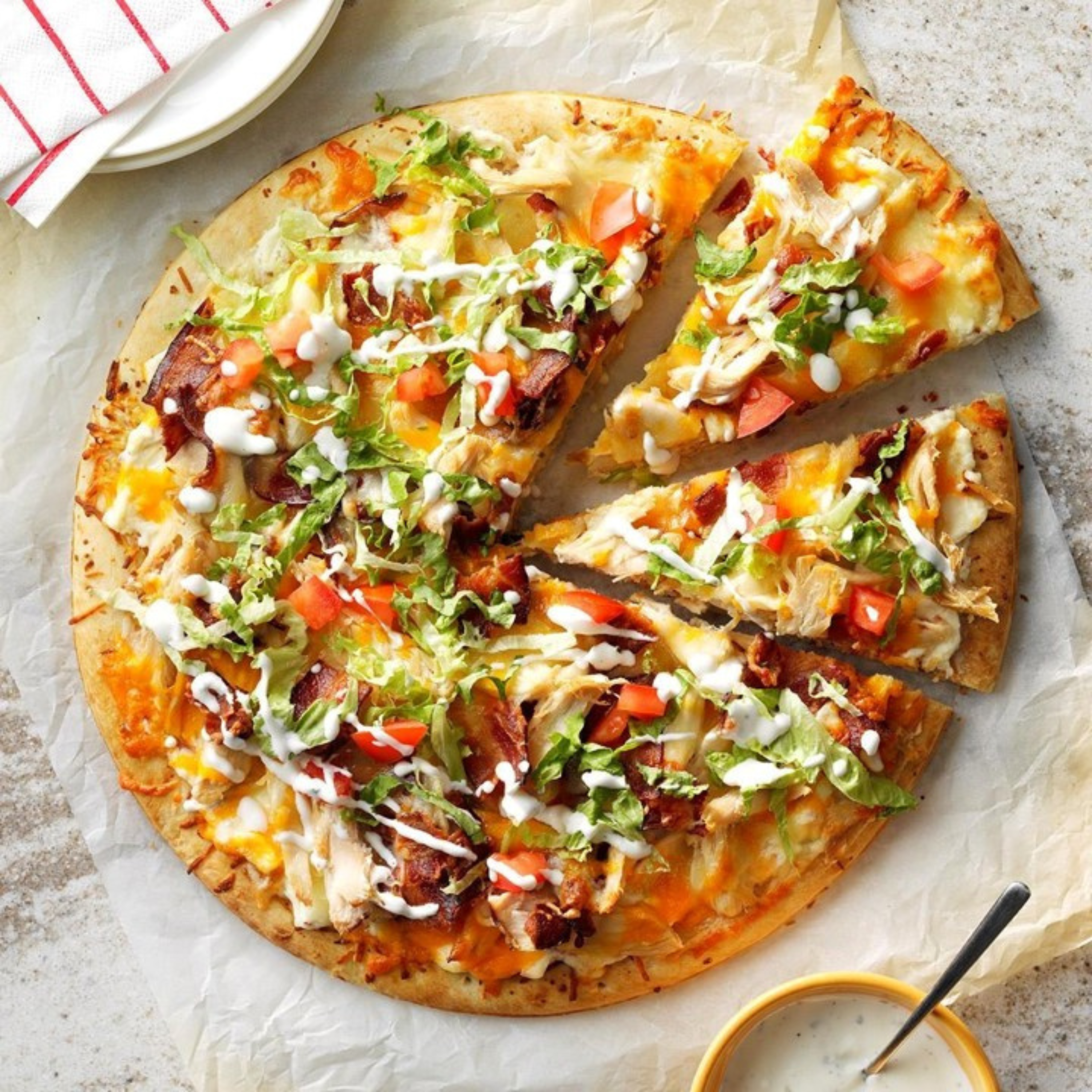 California Chicken Pizza - Quick & Easy Recipe