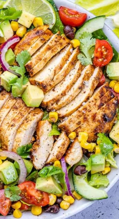 Grilled Chicken Salad Bowl - Quick & Easy Recipe