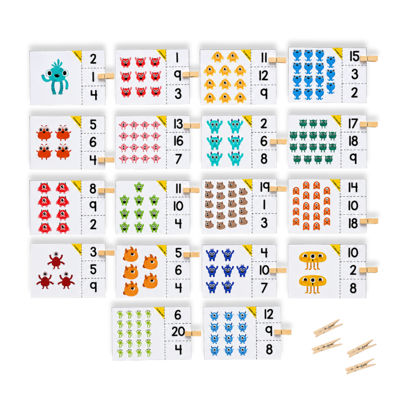 1–20 Monster Count & Clip Pack