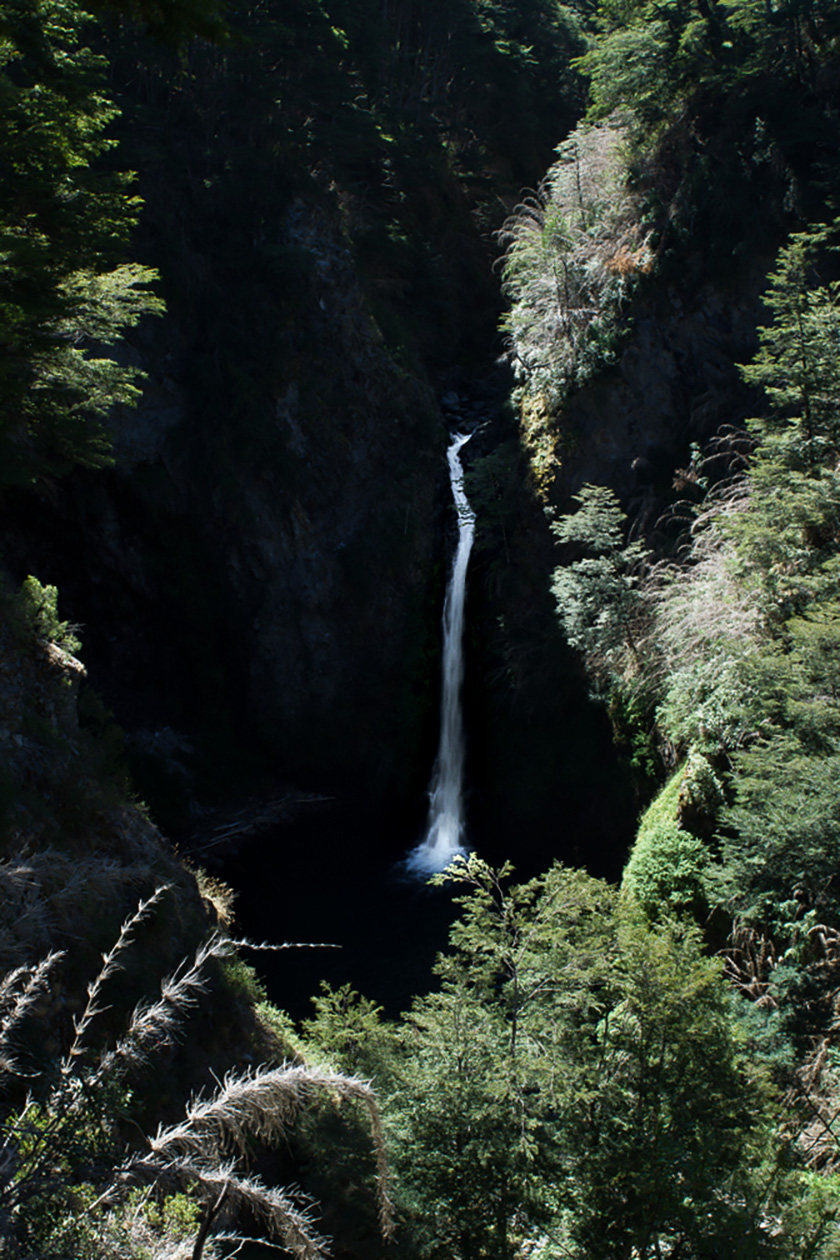 Hidden Cascade – Patagonia Waterfall Print