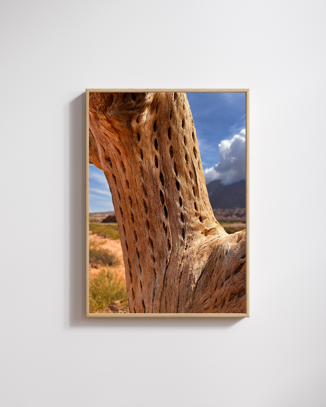 Desert Cactus Skeleton Art Print