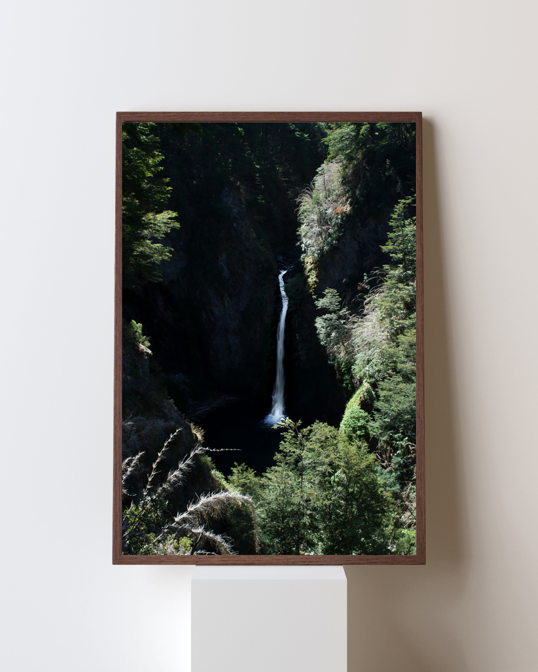 Hidden Cascade – Patagonia Waterfall Print