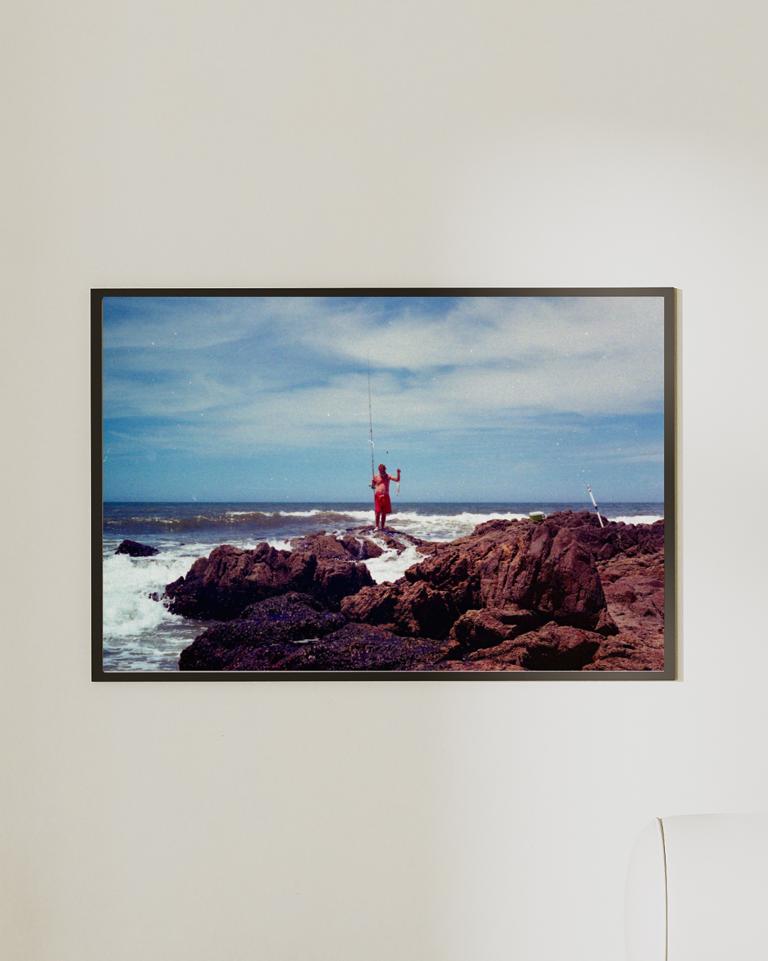Solitary Fisherman Uruguay – Coastal Print