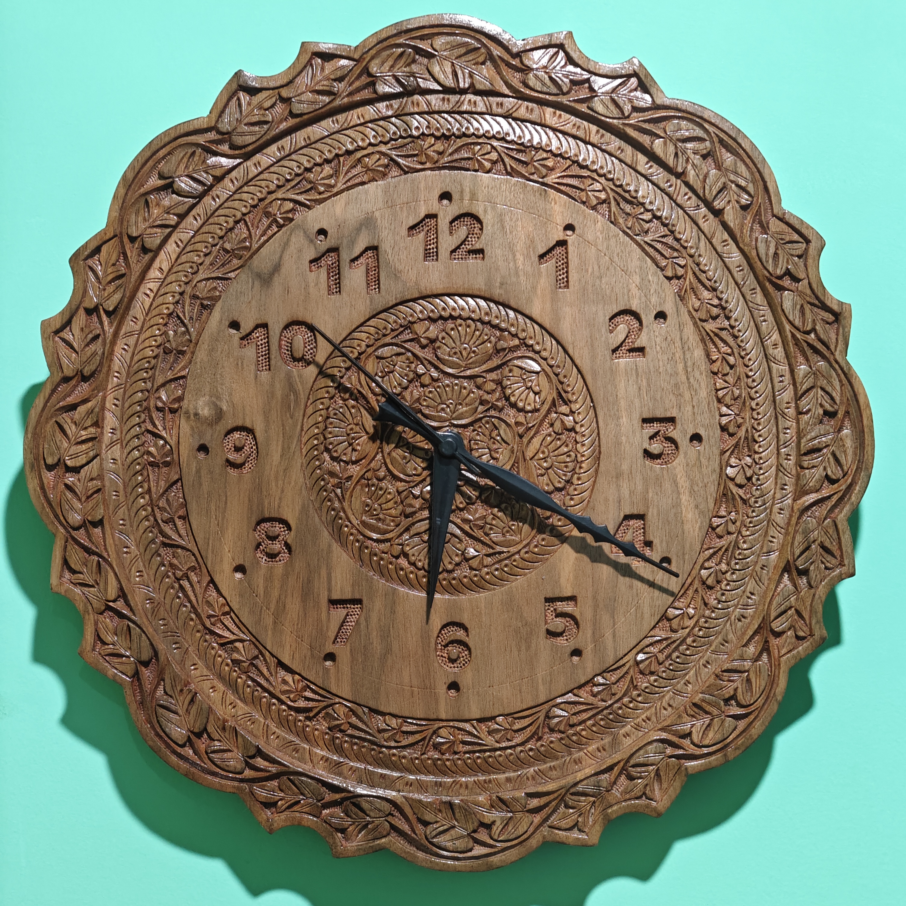 Handcrafted Wooden Wall Clock