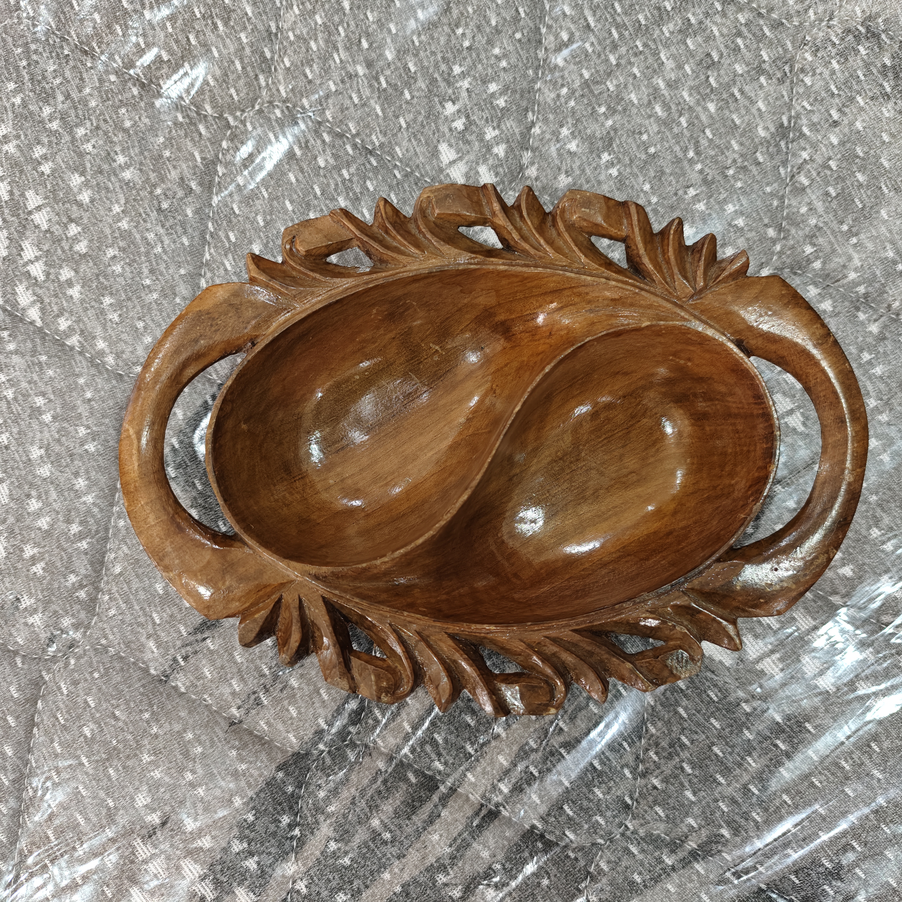 Handcrafted Wooden dryfruit bowl