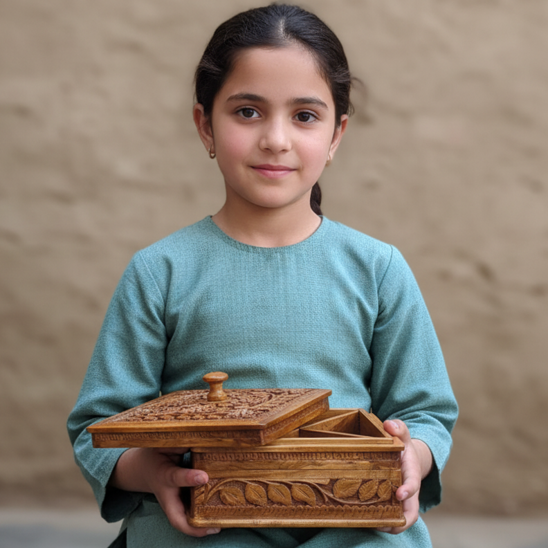 Dry Fruit Wooden Container