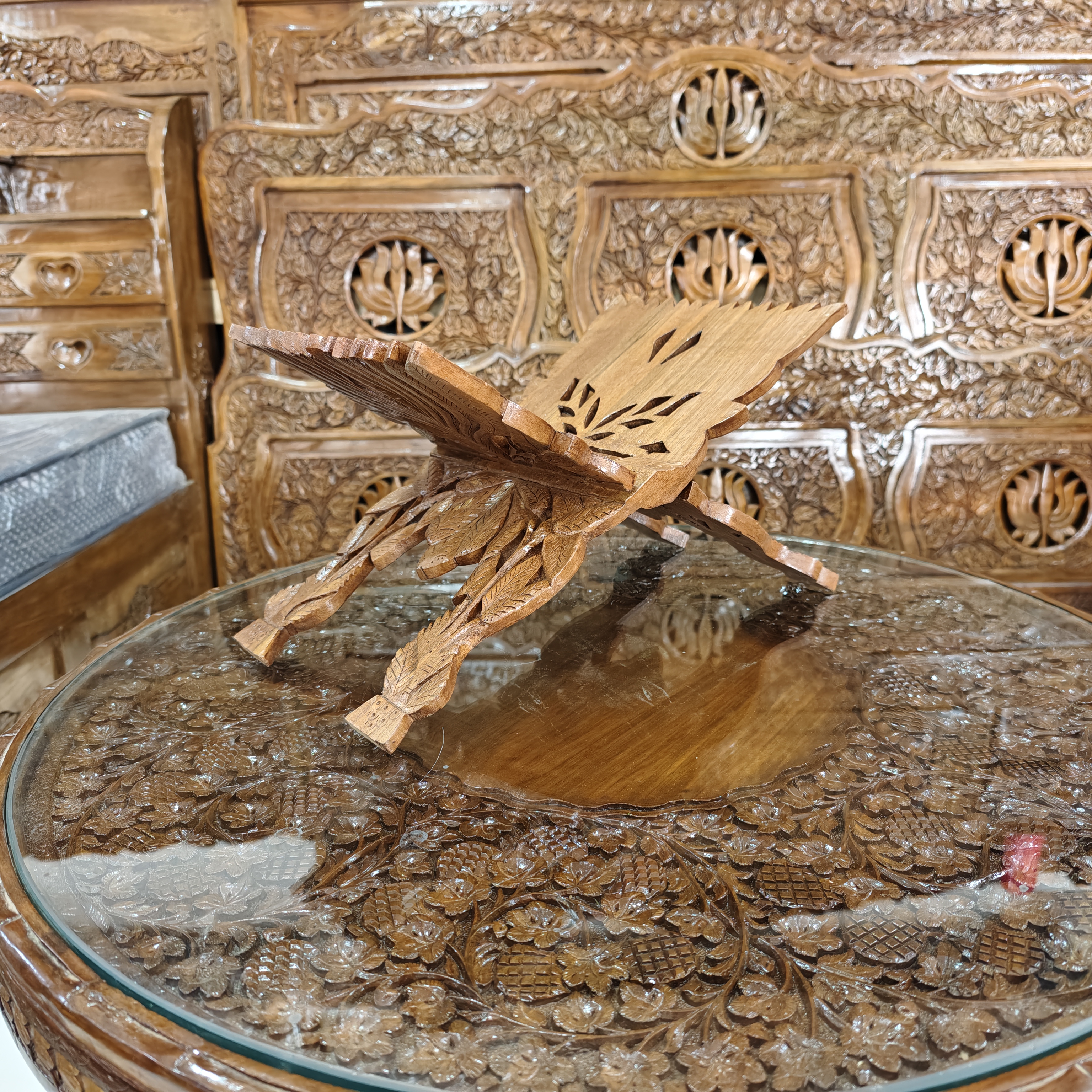 Handcrafted Wooden book Stand