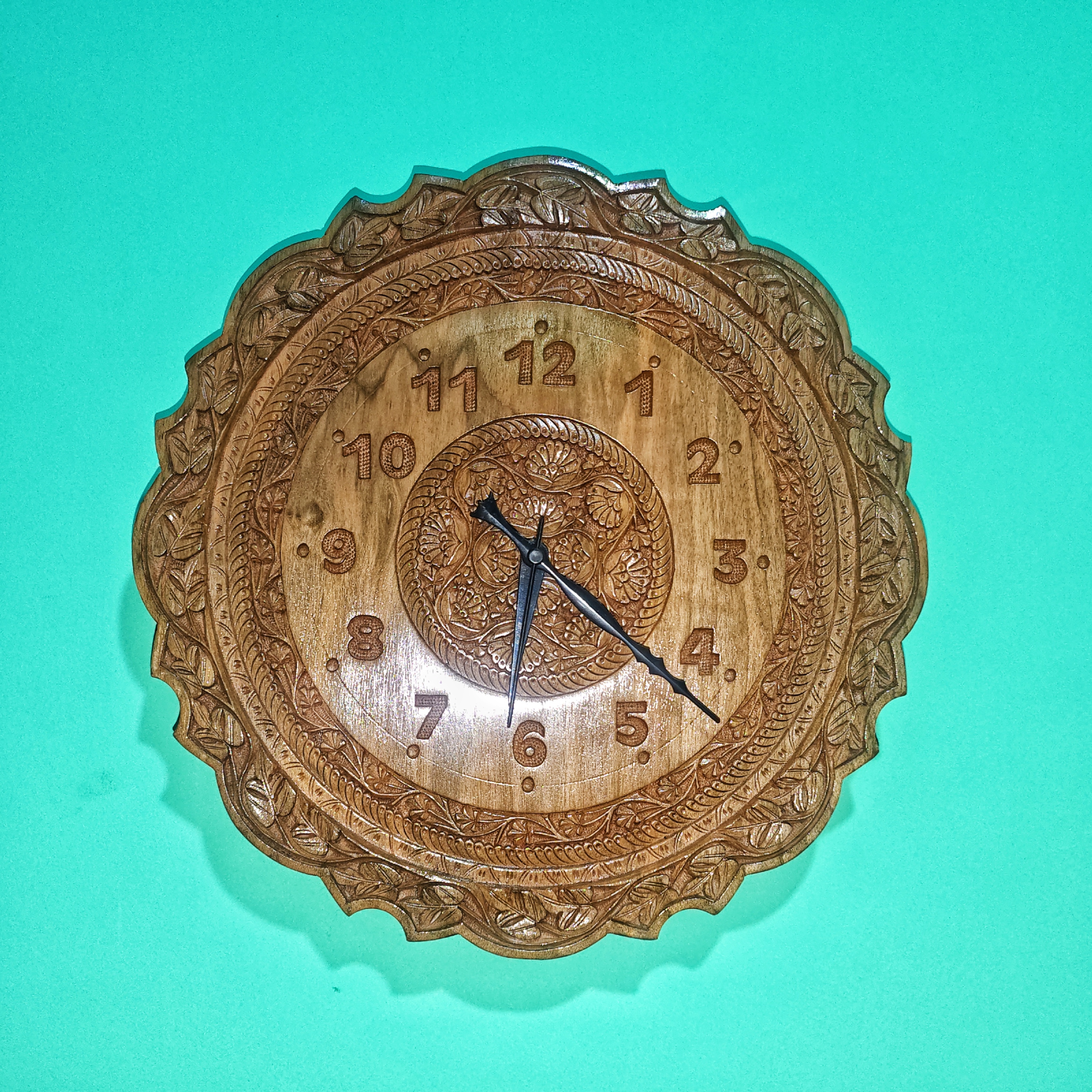 Handcrafted Wooden Wall Clock