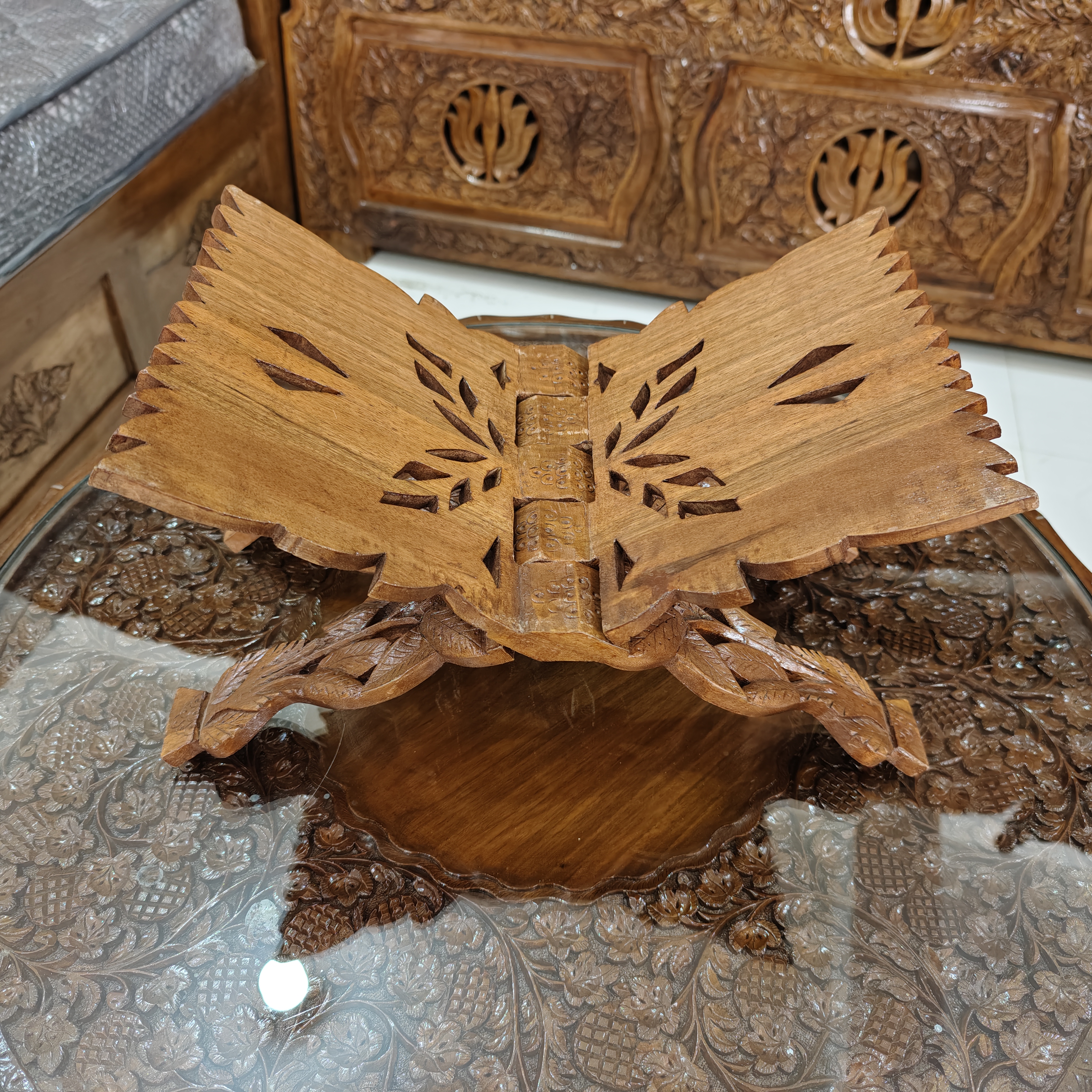 Handcrafted Wooden book Stand