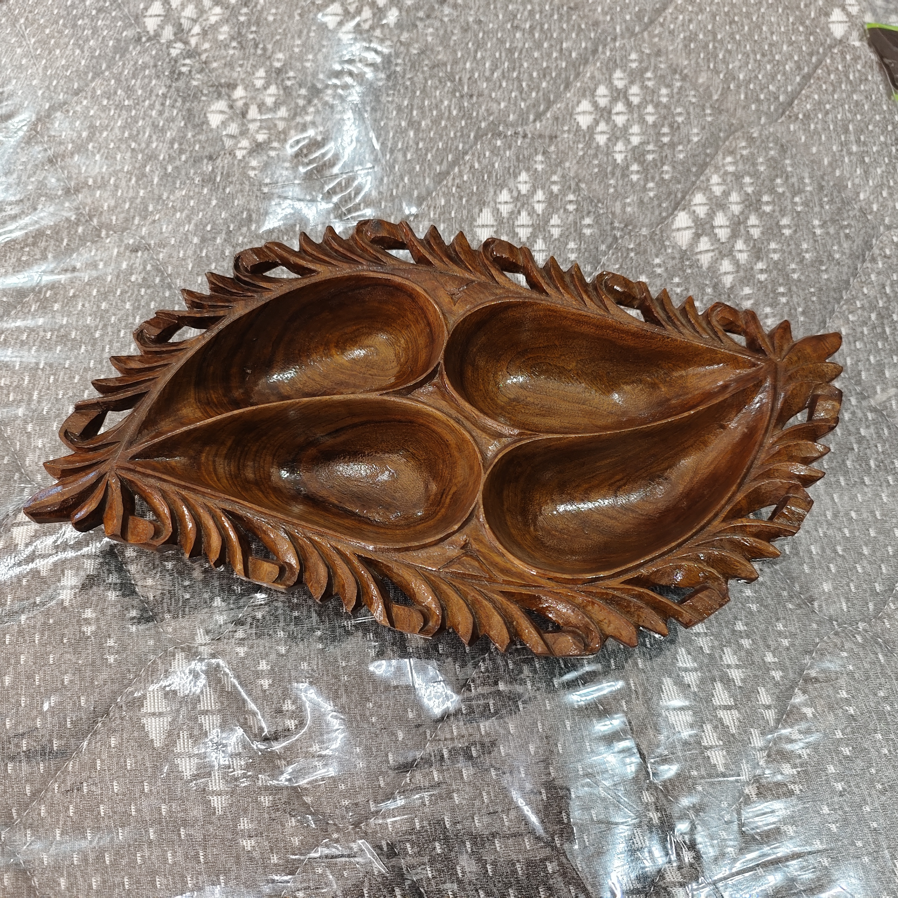 Handcrafted Wooden dryfruit bowl