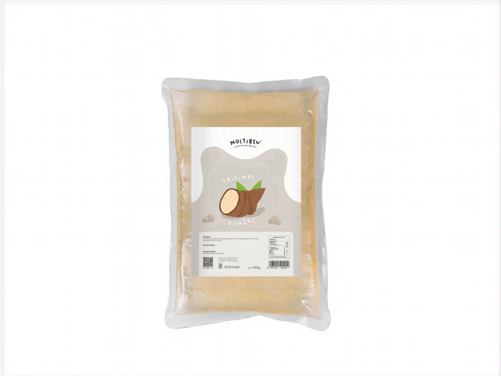 Konjac Original 1 Kg Plain Jelly Boba topping Minuman