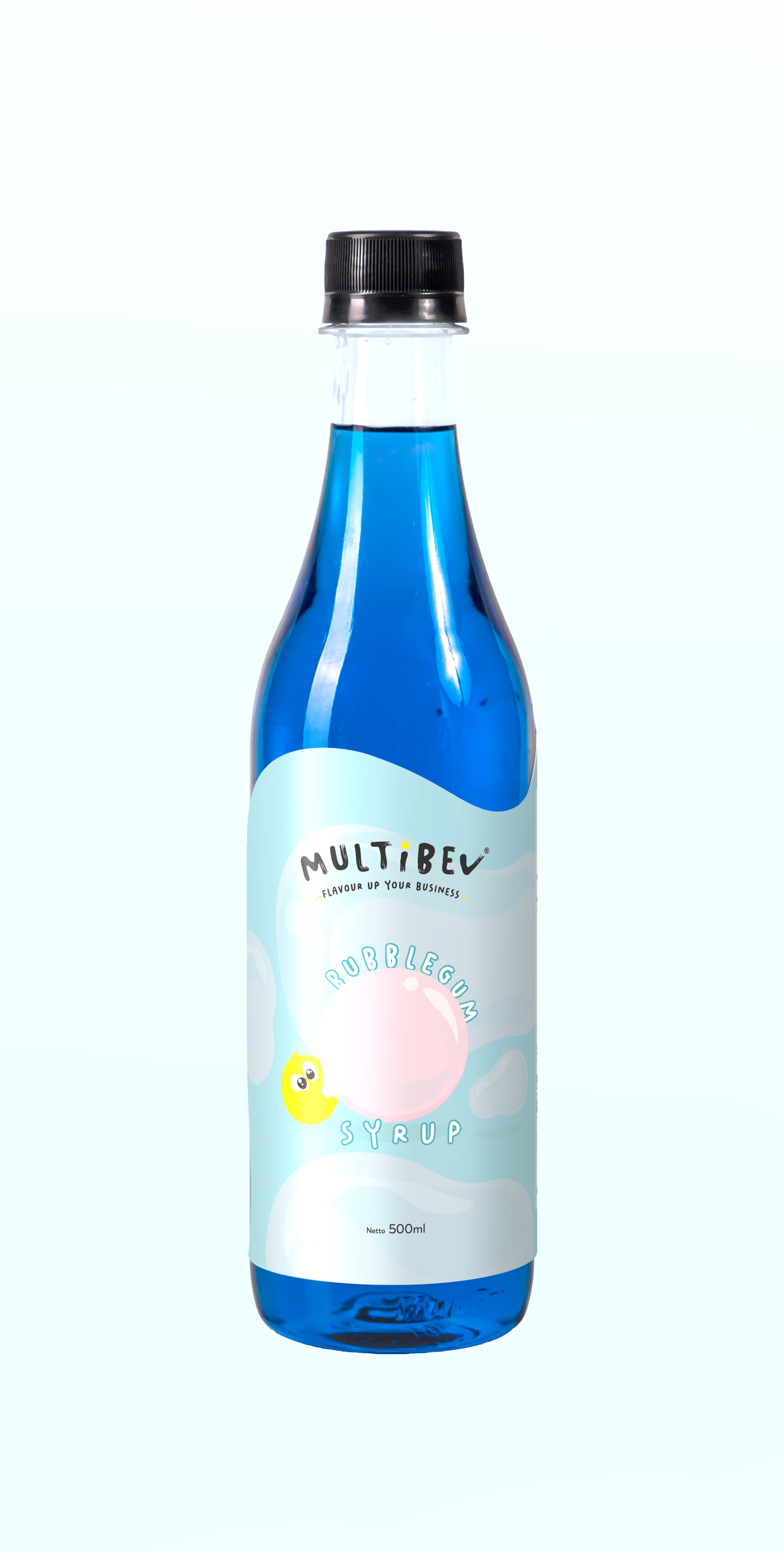 Sirup Permen Karet Biru 500Ml Blue Bubblegum Syrup