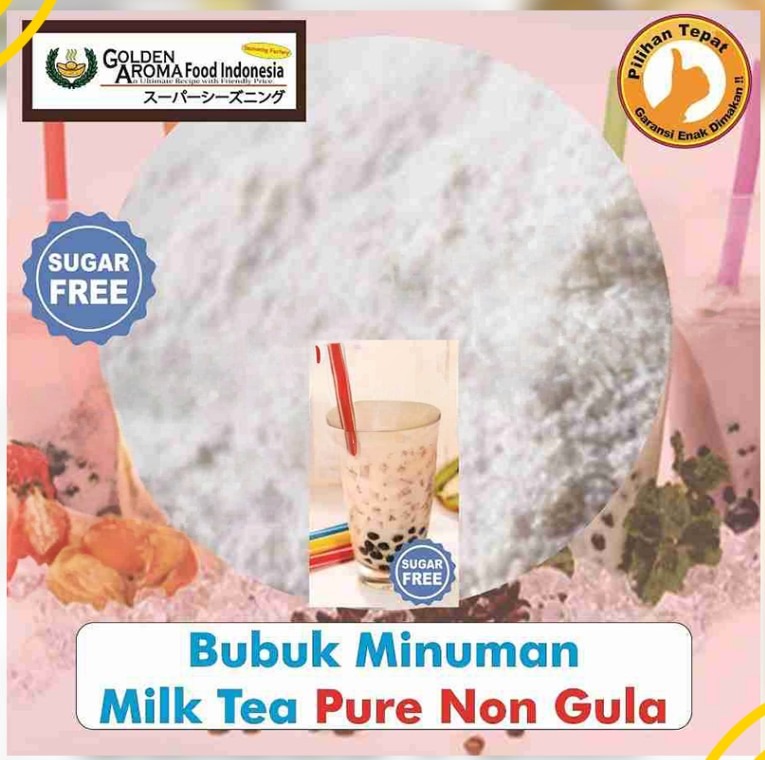 Bubuk Minuman Milk Tea Drink Powder Teh Susu Serbuk siap seduh Instan Sebaguna Halal