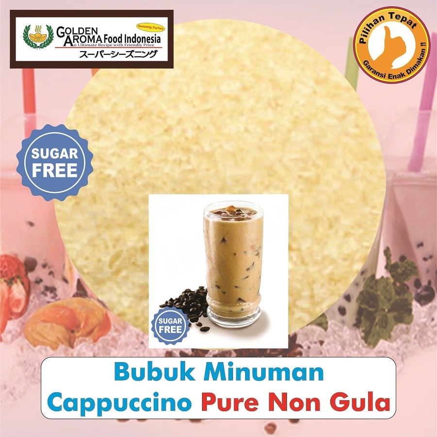 Bubuk Minuman Cappuccino Krem Drink Powder Serbuk Cappucino Serbaguna Instan Sebaguna Halal