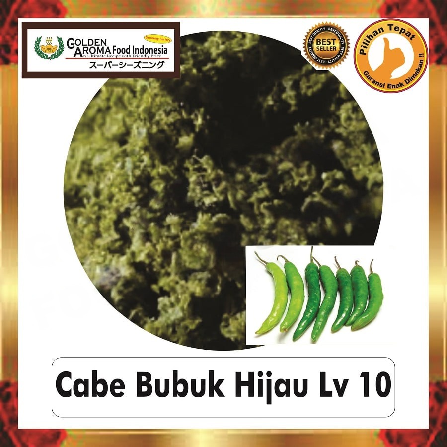 Bubuk Cabe Hijau Level 10 Powder Bumbu Masak Serbaguna Instan Sebaguna Halal