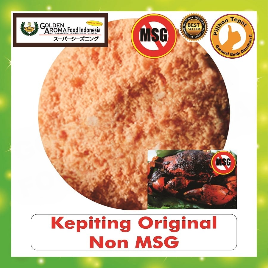 Bubuk Tabur Kepiting Original Seasoning Powder Bumbu Masak Instan Sebaguna Halal