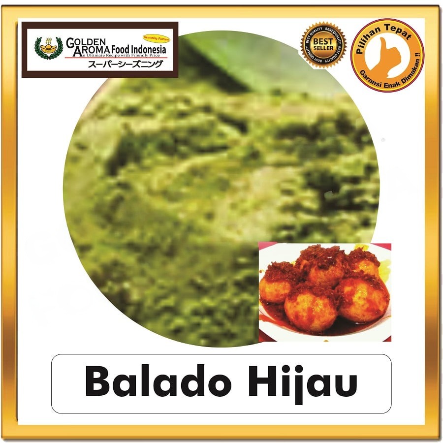 Bubuk Tabur Balado Hijau Seasoning Powder Bumbu Masak Instan Sebaguna Halal