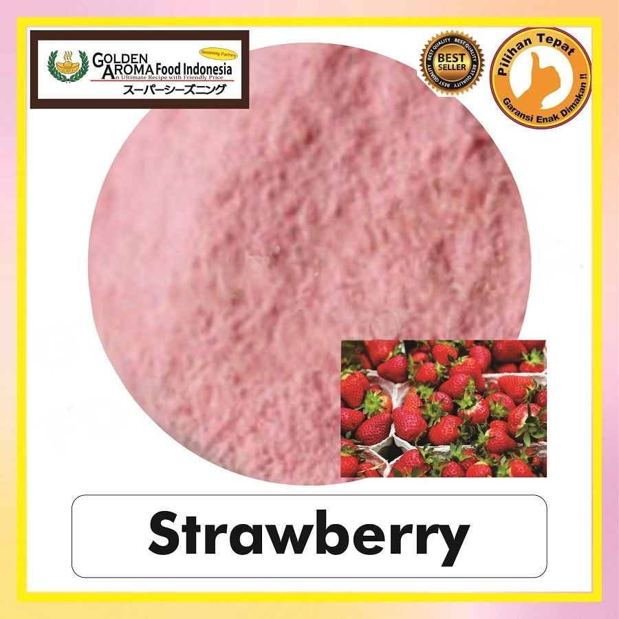 Bubuk Tabur Manis Strawberry Premium Seasoning Powder Serbuk Bumbu Masak Serbaguna Instan Sebaguna Halal