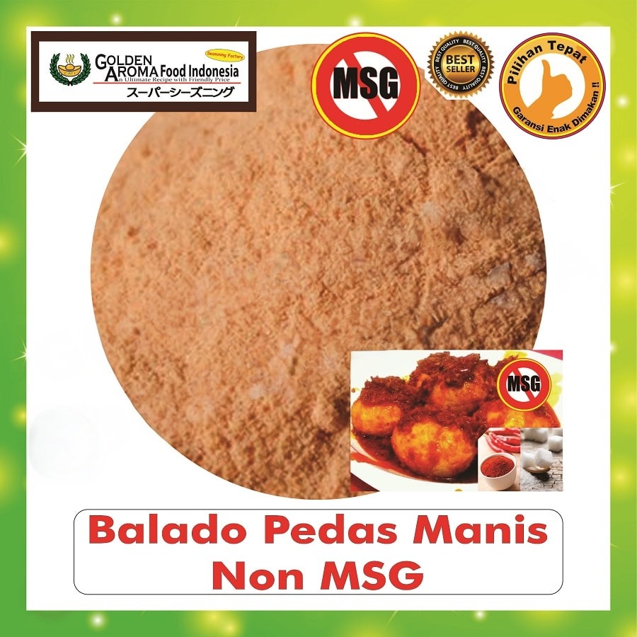 Bubuk Tabur Balado Pedas Manis Seasoning Powder Pedas Bumbu Masak Instan Sebaguna Halal