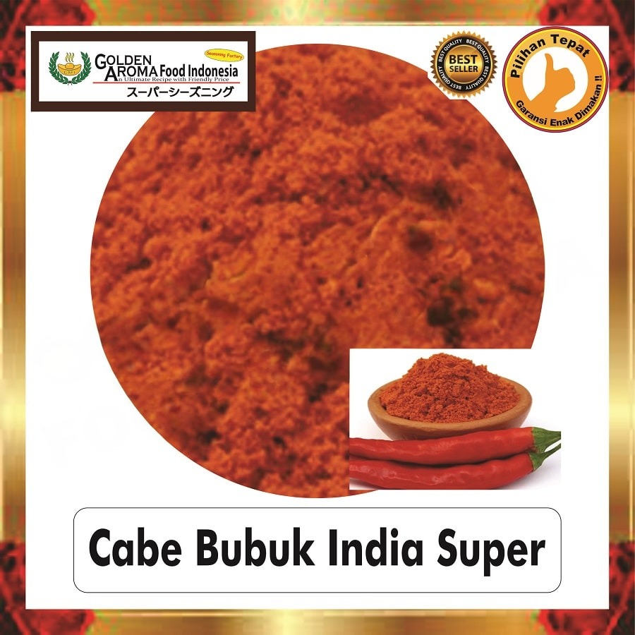 Bubuk Cabe India Super Chilli Powder Pedas Bumbu Masak Instan Sebaguna Halal