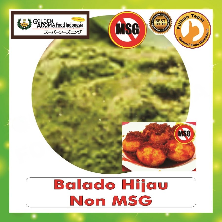Bubuk Tabur Balado Hijau Seasoning Powder Bumbu Masak Instan Sebaguna Halal